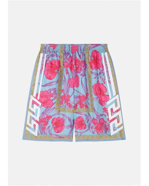 pink versace shorts|net a porter versace shorts.